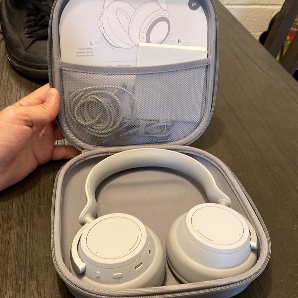 Microsoft surface headphones. Used once. They work great.